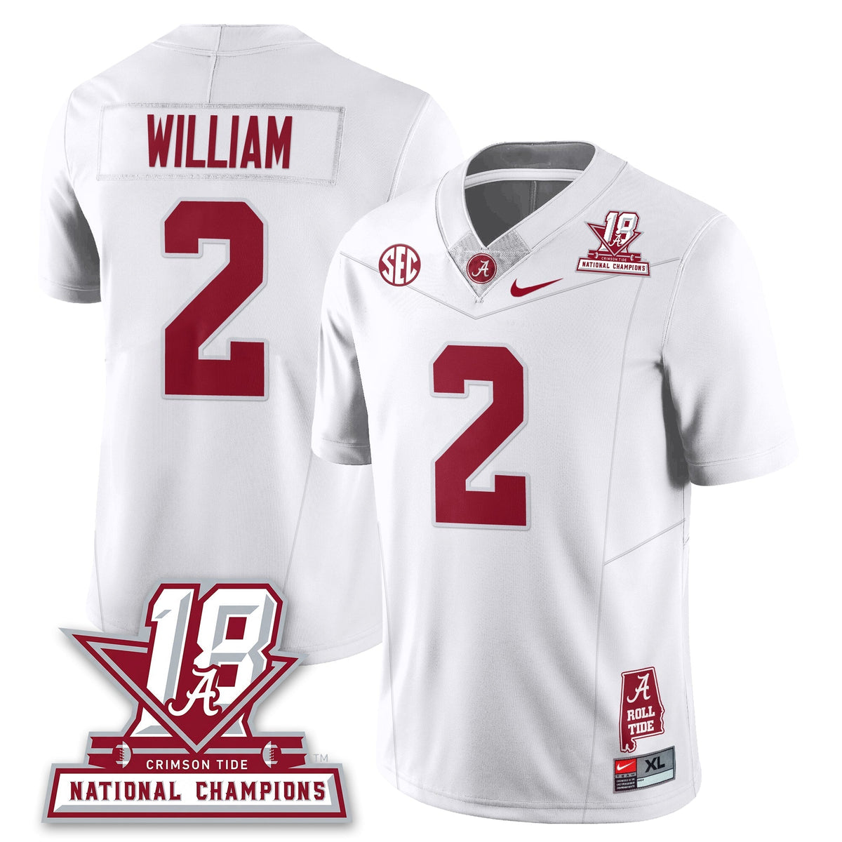Alabama Crimson Tide 18x-Time National Champions Vapor Limited Jersey