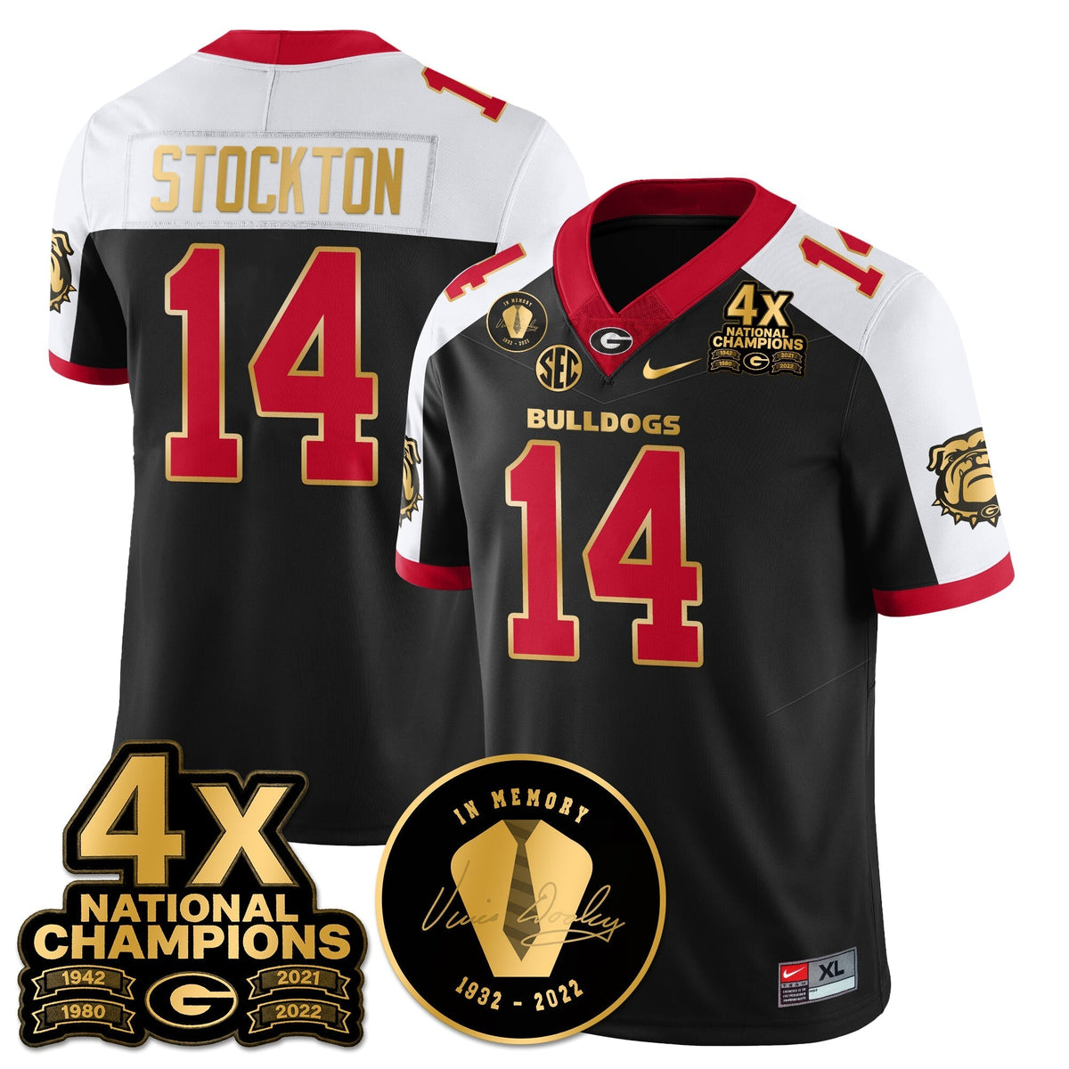 Georgia Bulldogs 4x-Time National Champions Vapor Limited Jersey