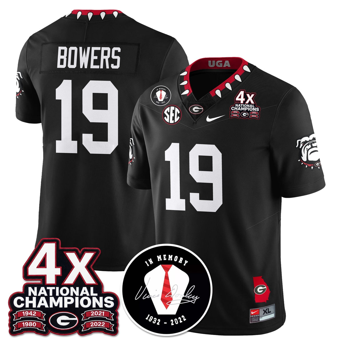 Georgia Bulldogs 4x-Time National Champions Vapor Limited Jersey