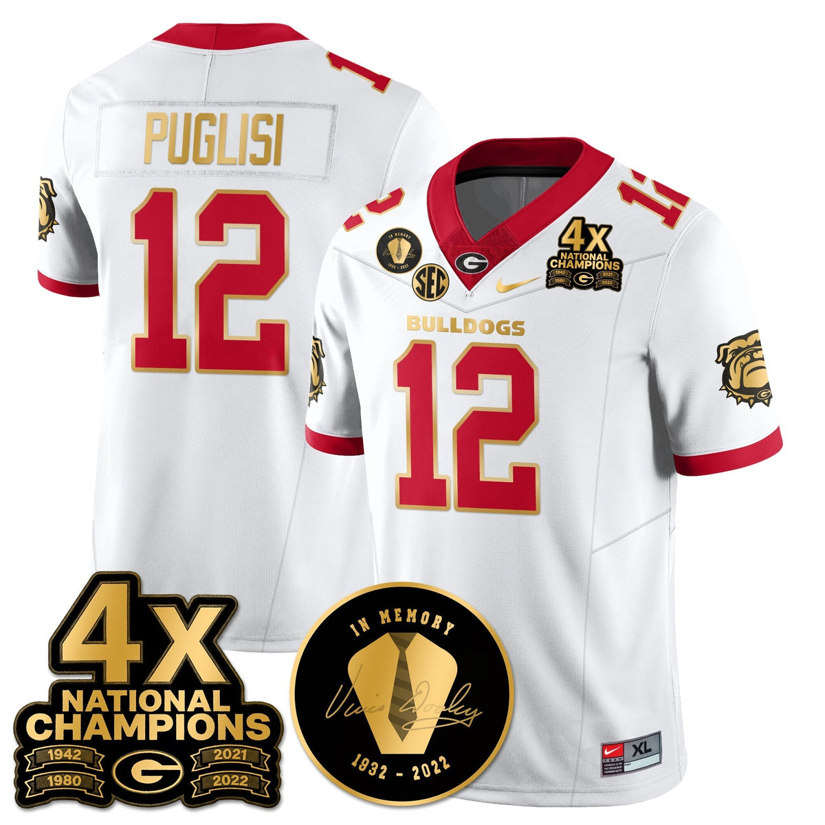 Georgia Bulldogs 4x-Time National Champions Vapor Limited Jersey