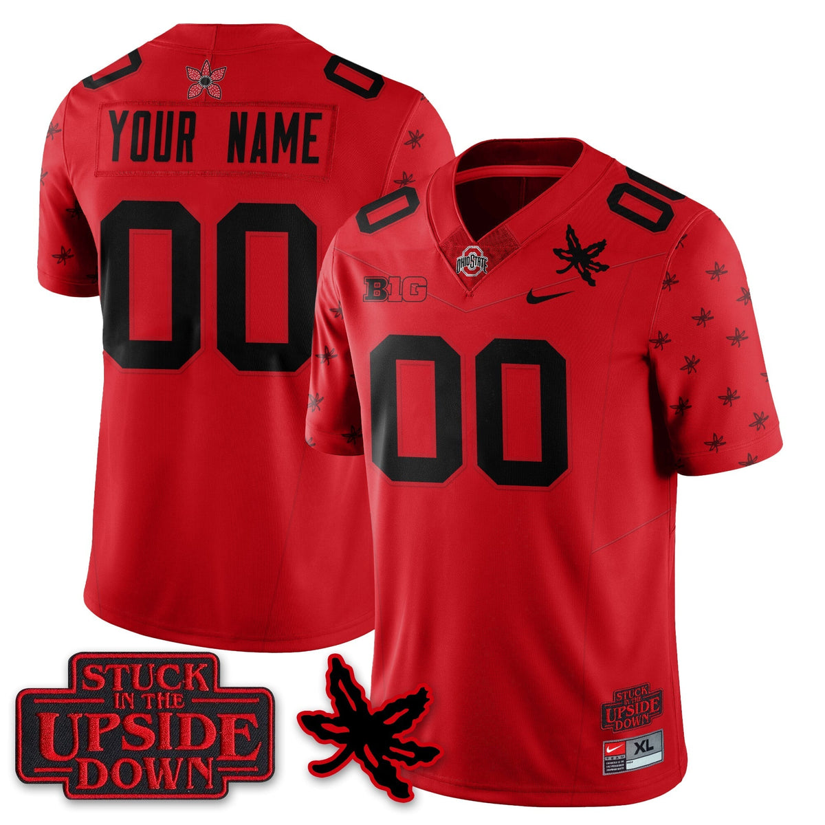 Ohio State Buckeyes 'Stranger Things Edition' Vapor Limited Custom Jersey