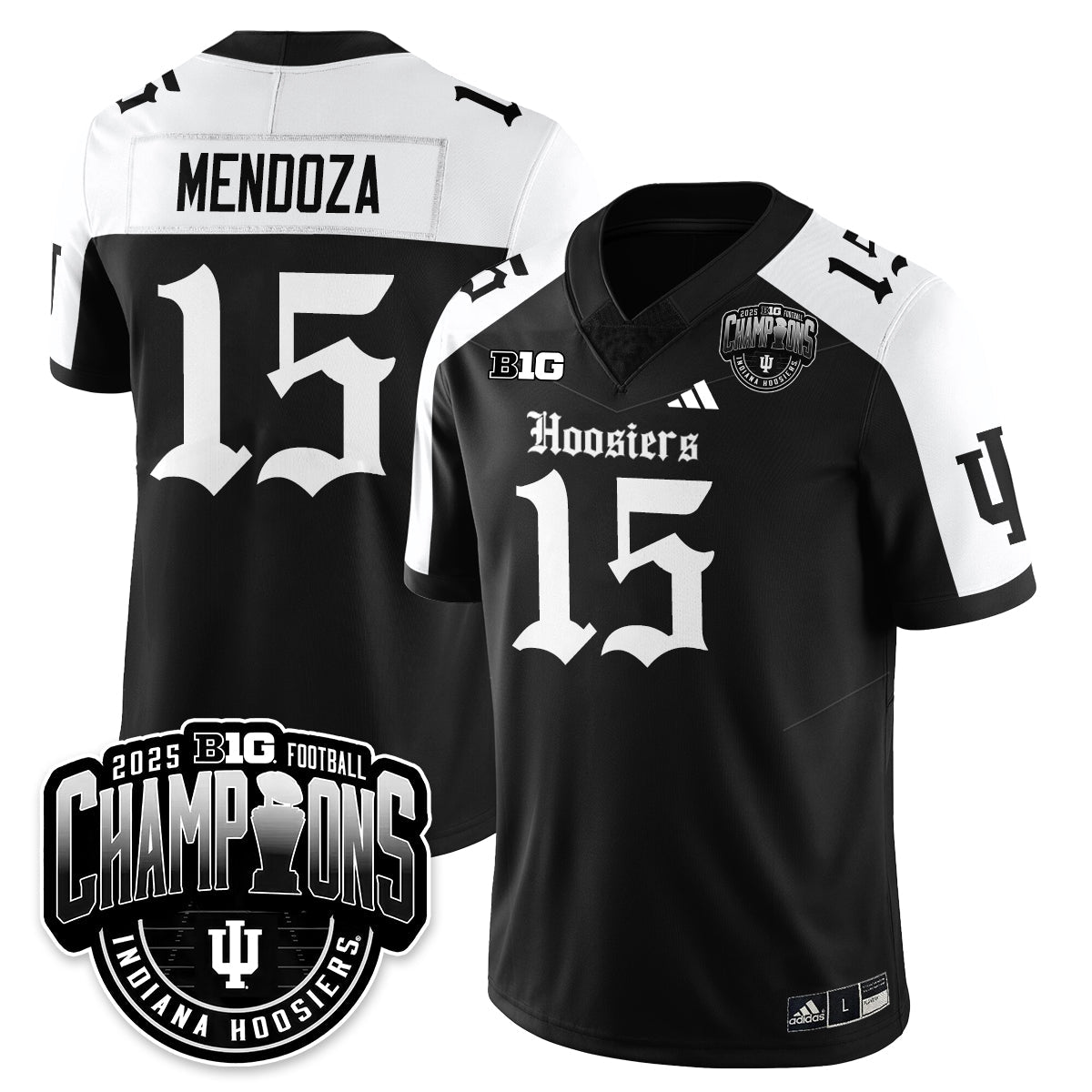 Indiana Hoosiers Gothic Vapor Limited Football Jersey - Big 10 Champions-Cuztomshoes