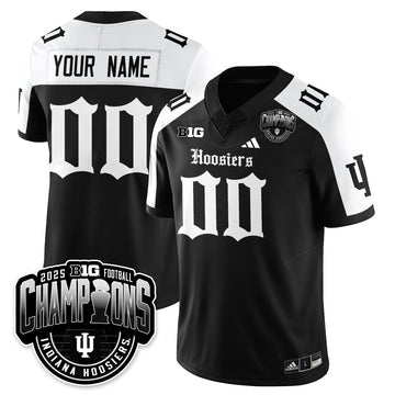 Indiana Hoosiers Gothic Vapor Limited Football Custom Jersey - Big 10 Champions-Cuztomshoes