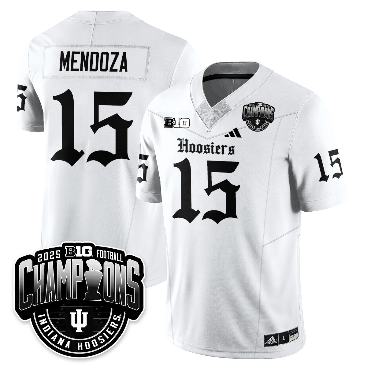 Indiana Hoosiers Gothic Vapor Limited Football Jersey - Big 10 Champions-Cuztomshoes