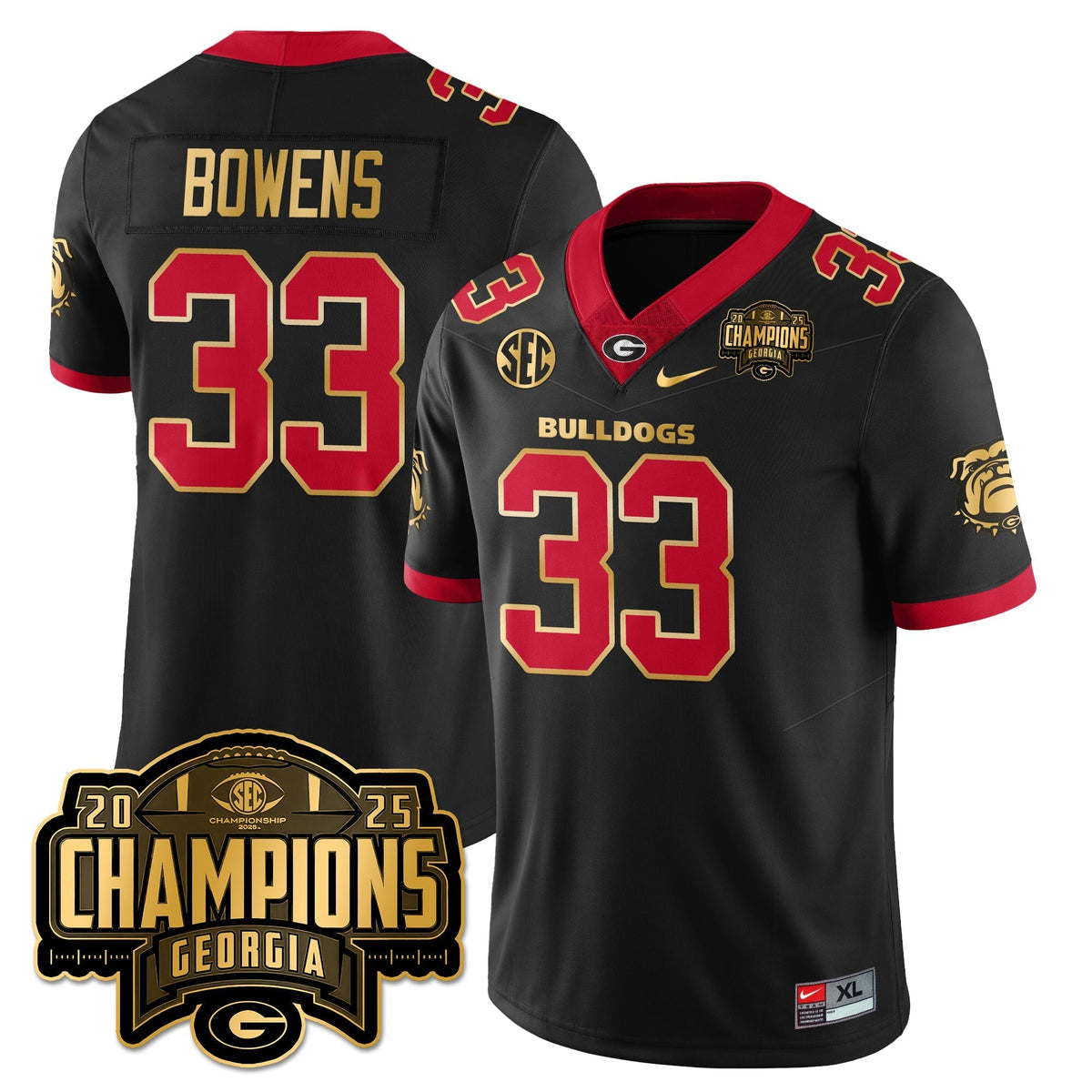 Georgia Bulldogs Vapor Limited Jersey - SEC Football Champions