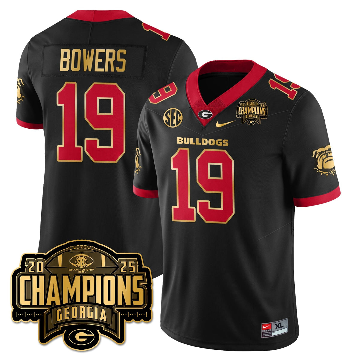Georgia Bulldogs Vapor Limited Jersey - SEC Football Champions