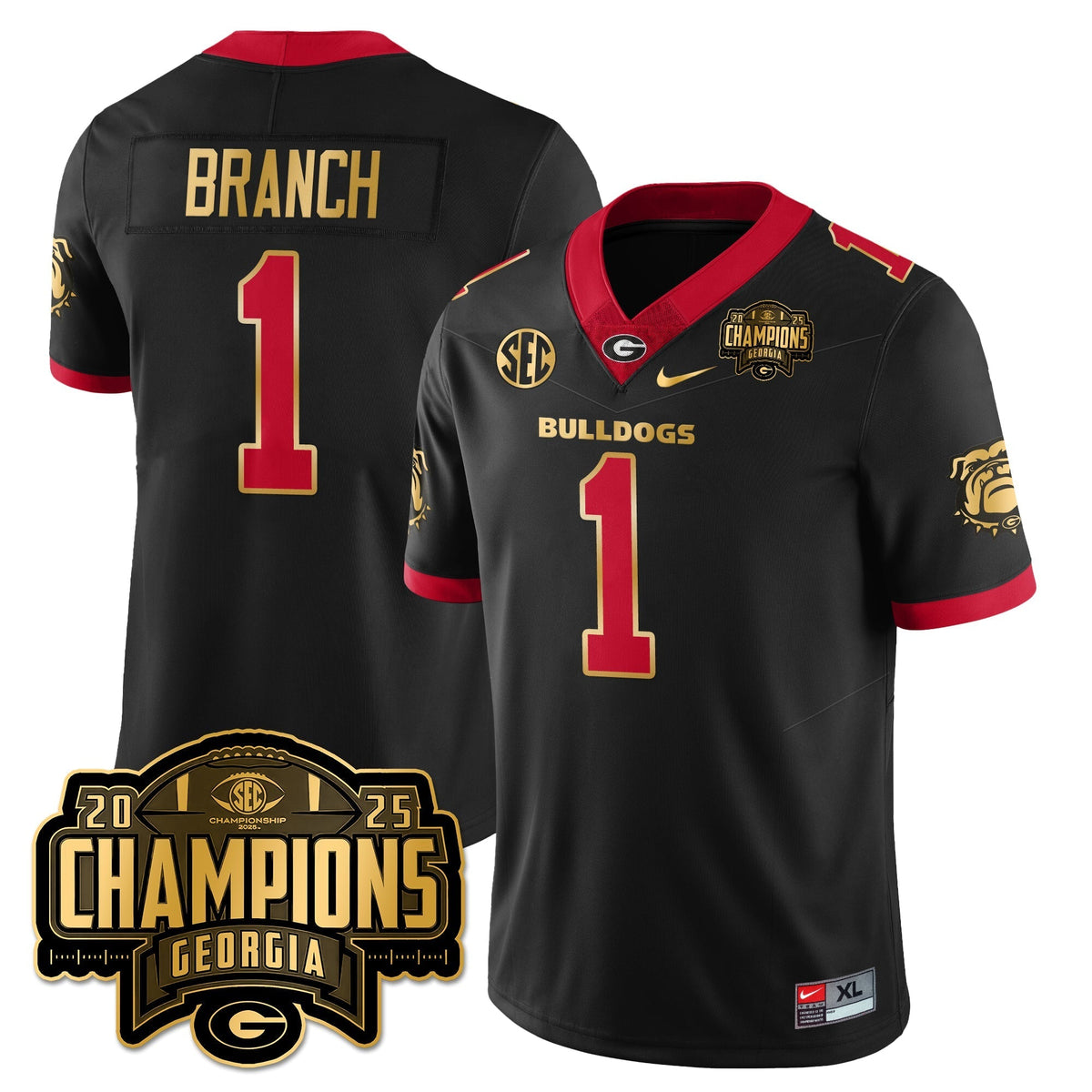 Georgia Bulldogs Vapor Limited Jersey - SEC Football Champions