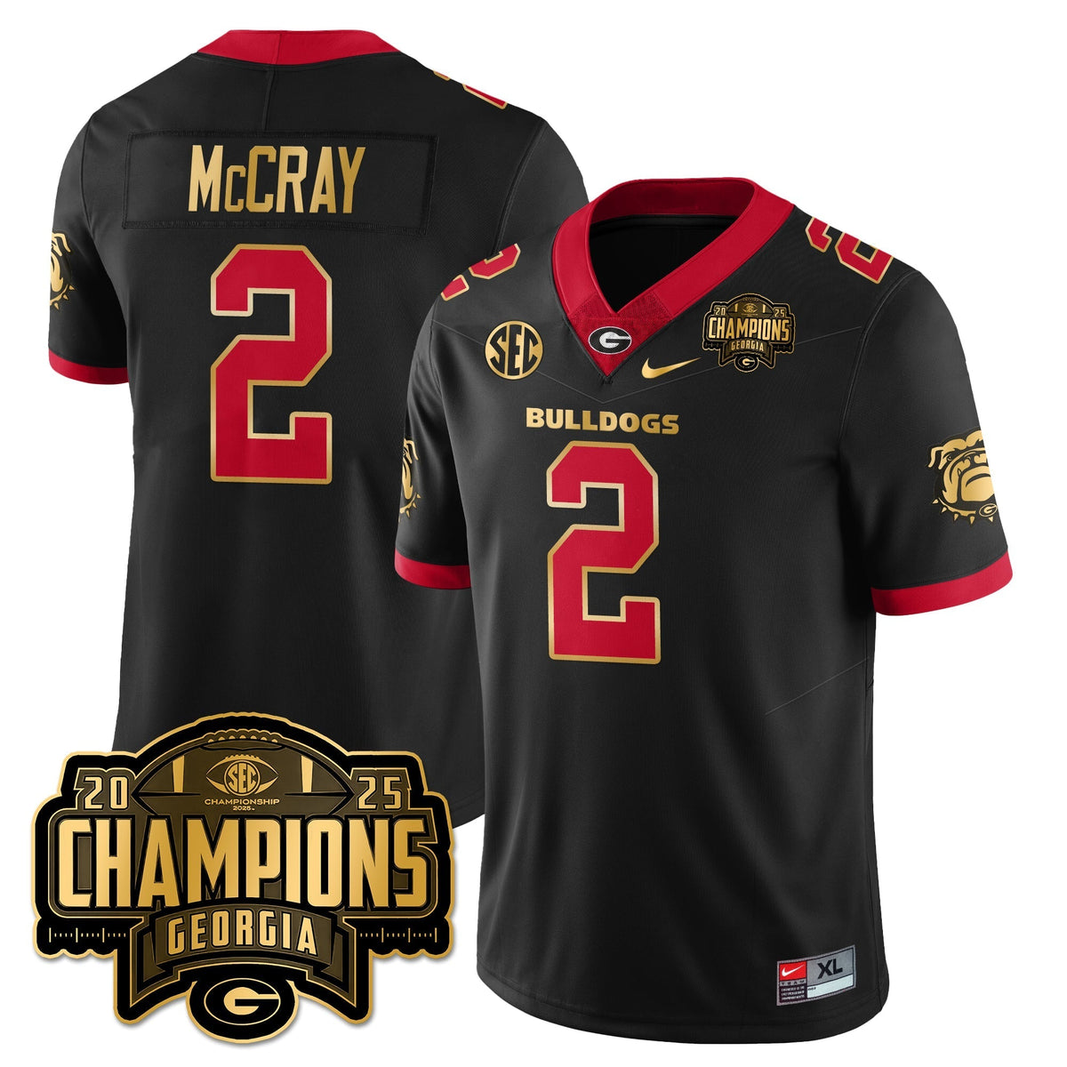 Georgia Bulldogs Vapor Limited Jersey - SEC Football Champions
