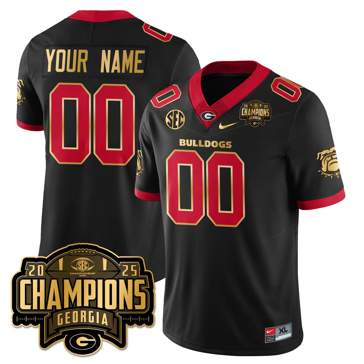 Custom UGA Vapor Limited Jersey - SEC Football Champions