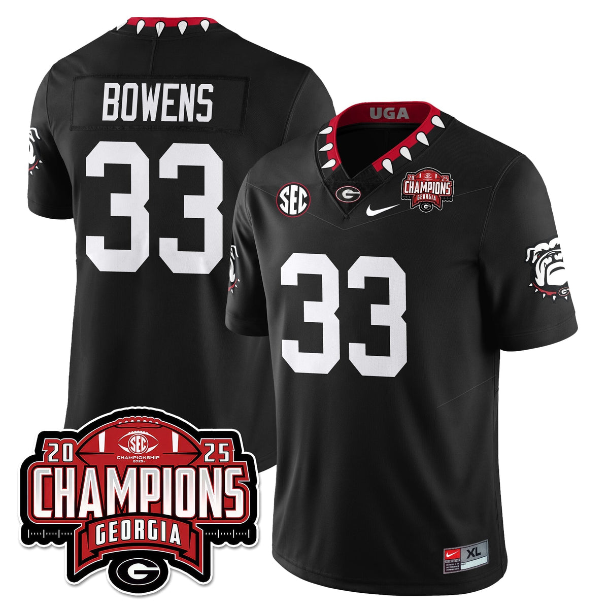 Georgia Bulldogs Vapor Limited Jersey - SEC Football Champions