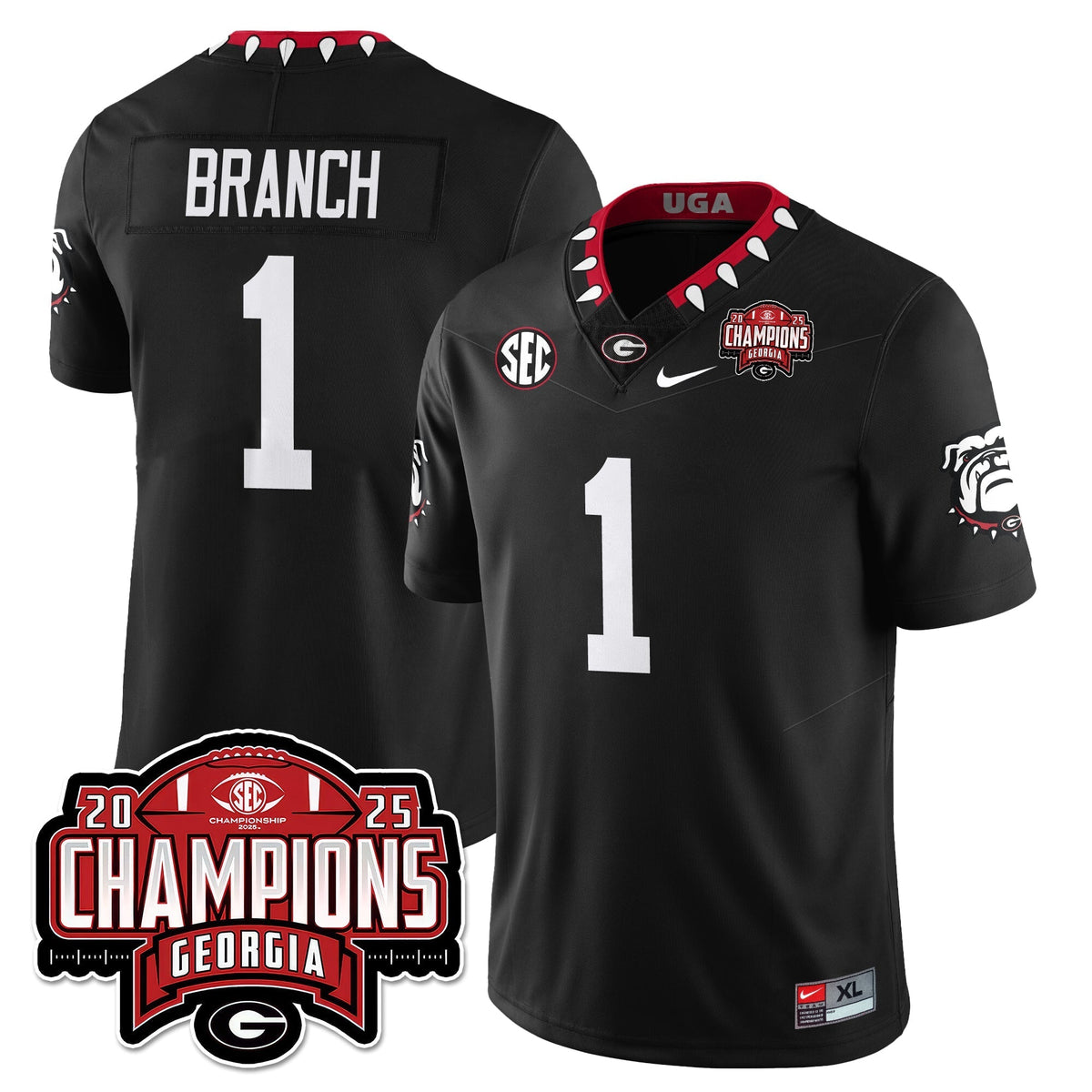 Georgia Bulldogs Vapor Limited Jersey - SEC Football Champions