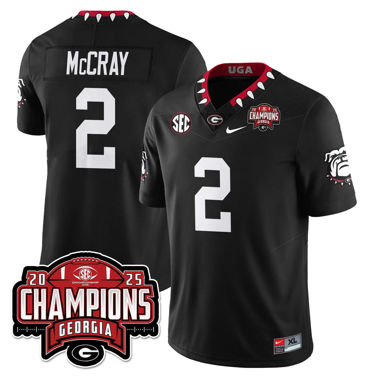 Georgia Bulldogs Vapor Limited Jersey - SEC Football Champions