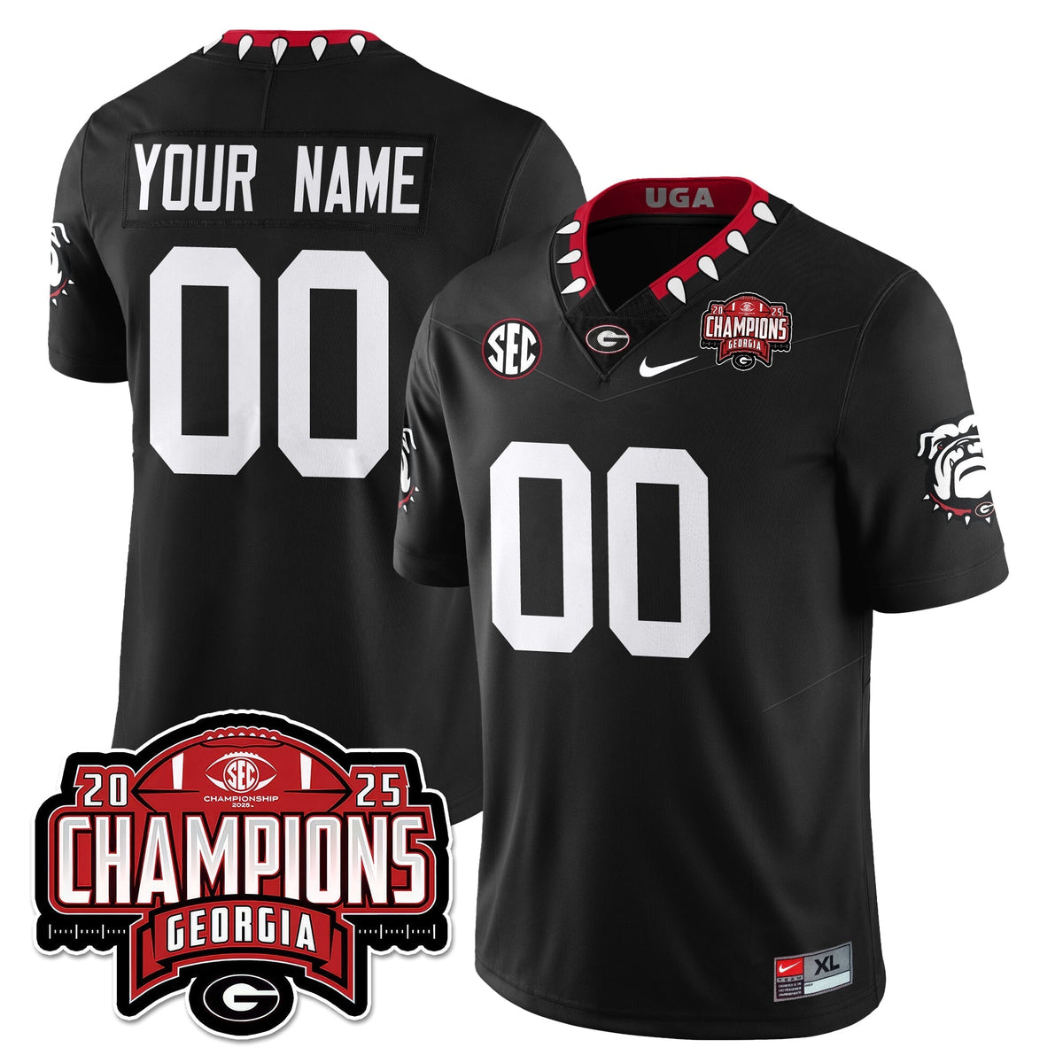 Georgia Bulldogs Vapor Limited Jersey - SEC Football Champions
