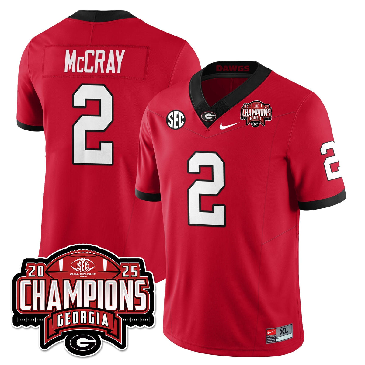 Georgia Bulldogs Vapor Limited Jersey - SEC Football Champions