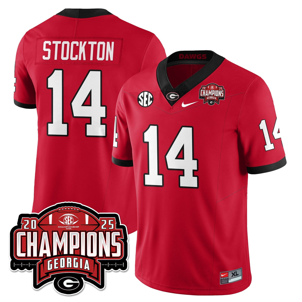 Georgia Bulldogs Vapor Limited Jersey - SEC Football Champions