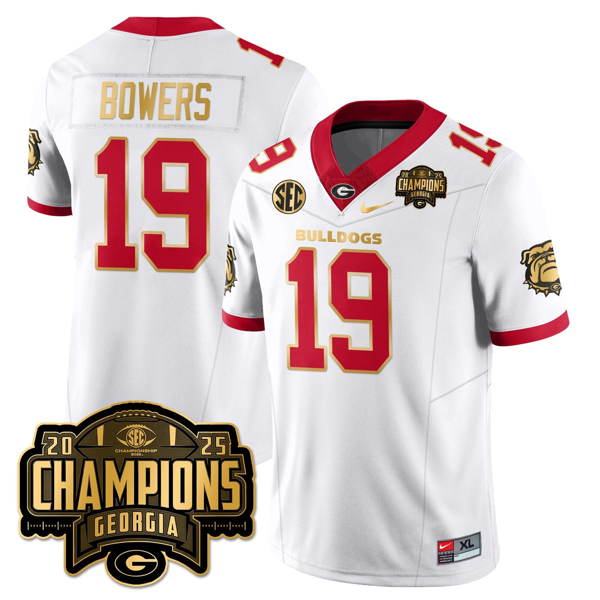 Georgia Bulldogs Vapor Limited Jersey - SEC Football Champions