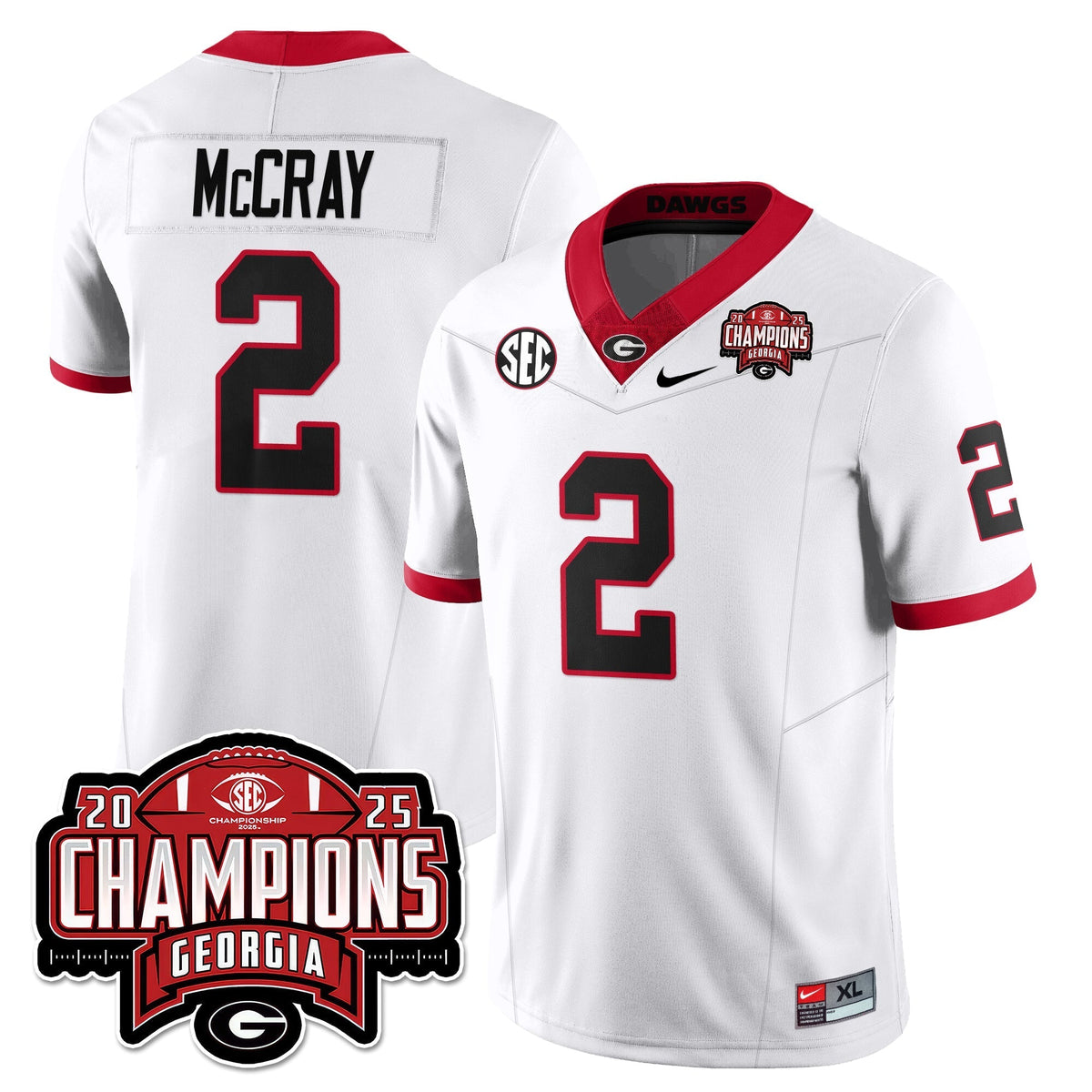 Georgia Bulldogs Vapor Limited Jersey - SEC Football Champions