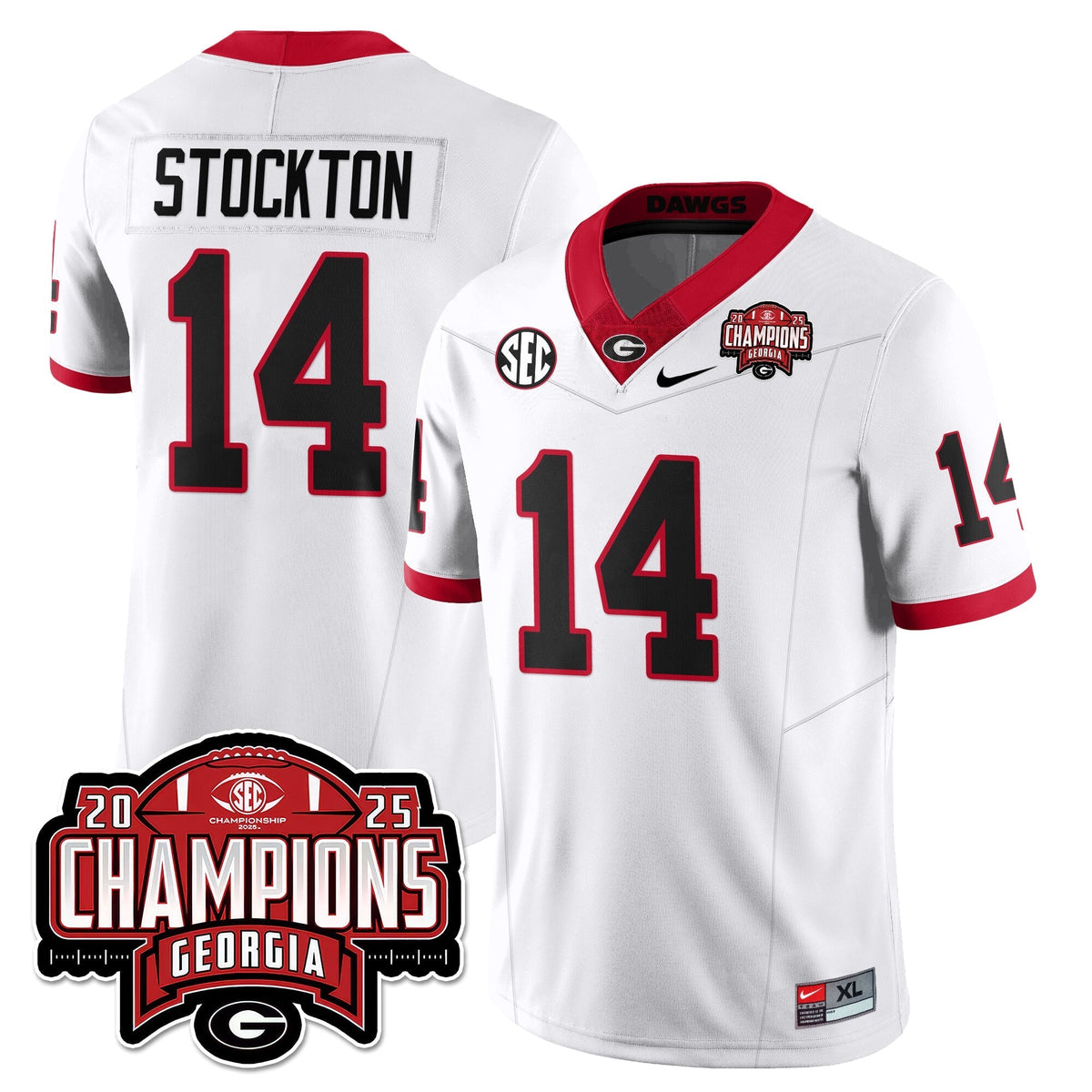 Georgia Bulldogs Vapor Limited Jersey - SEC Football Champions