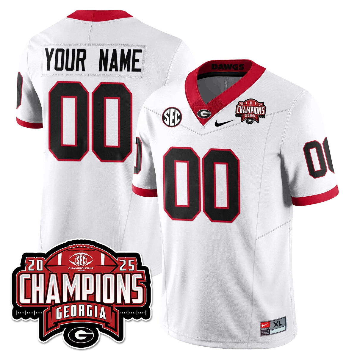 Georgia Bulldogs Vapor Limited Jersey - SEC Football Champions