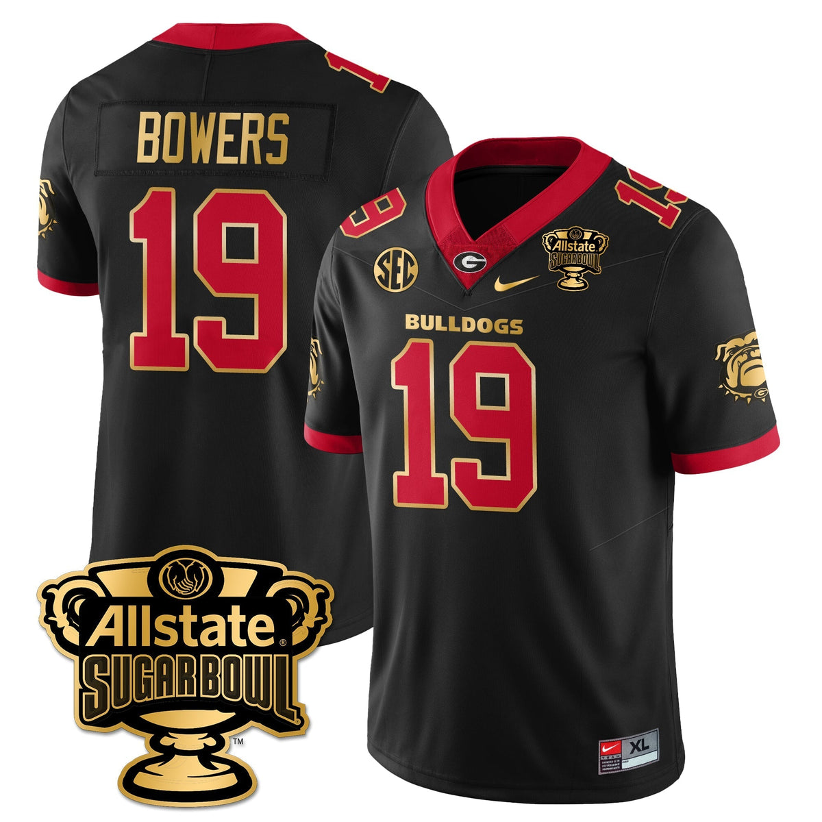 Georgia Bulldogs Vapor Limited Football Jersey - Sugar Bowl