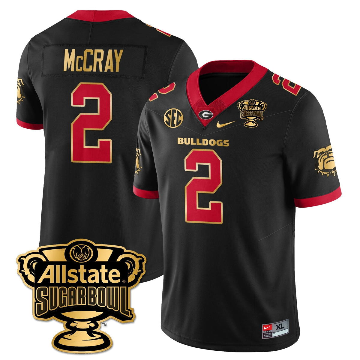 Georgia Bulldogs Vapor Limited Football Jersey - Sugar Bowl