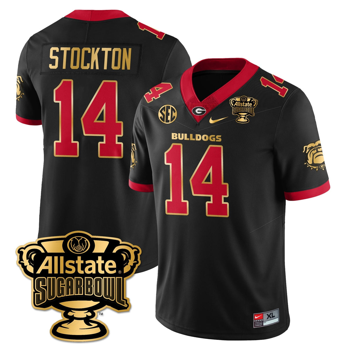 Georgia Bulldogs Vapor Limited Football Jersey - Sugar Bowl