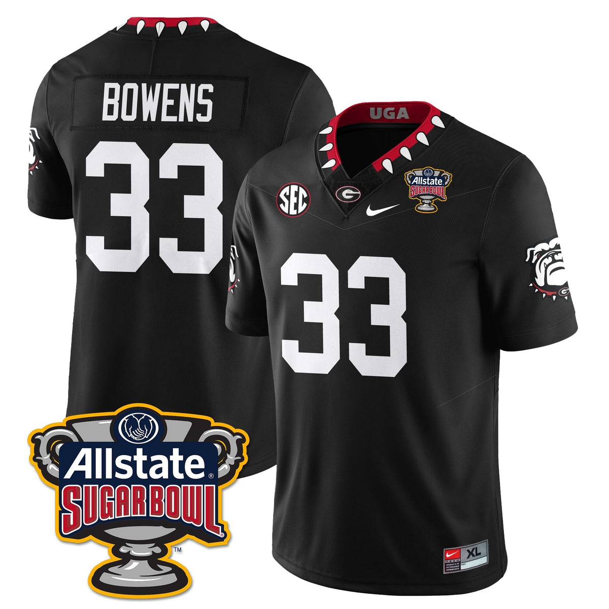 Georgia Bulldogs Vapor Limited Football Jersey - Sugar Bowl