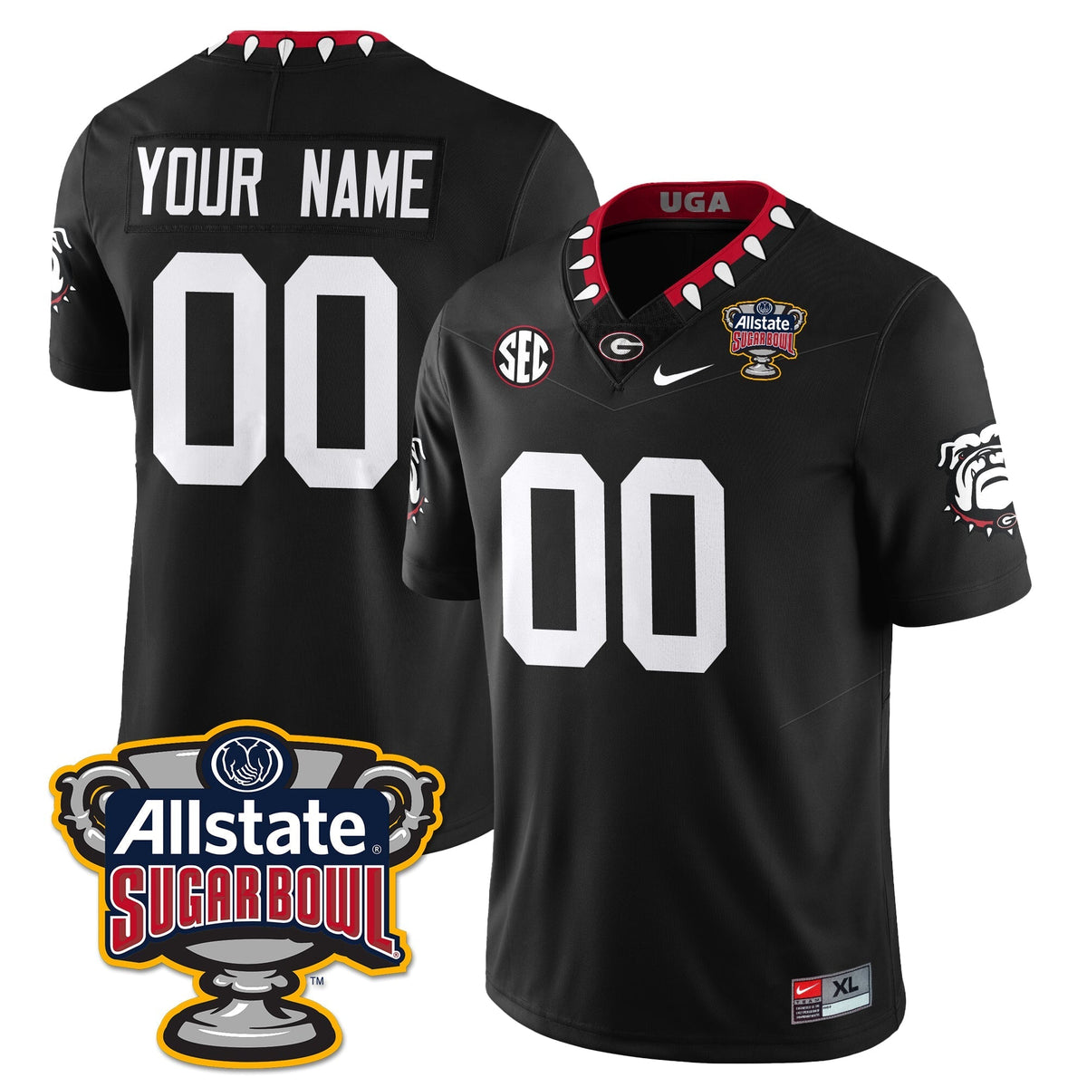 Georgia Bulldogs Vapor Limited Football Jersey - Sugar Bowl