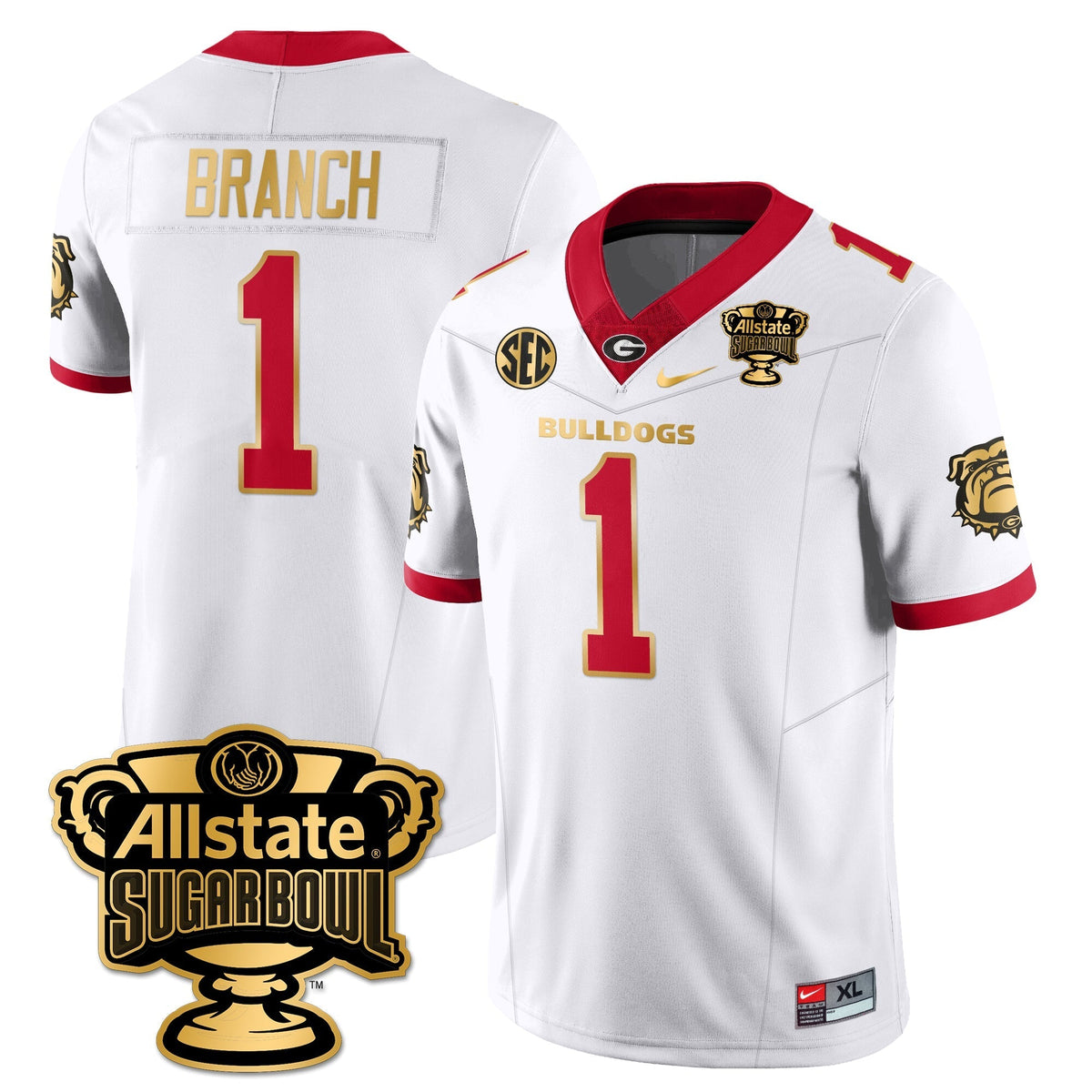 Georgia Bulldogs Vapor Limited Football Jersey - Sugar Bowl