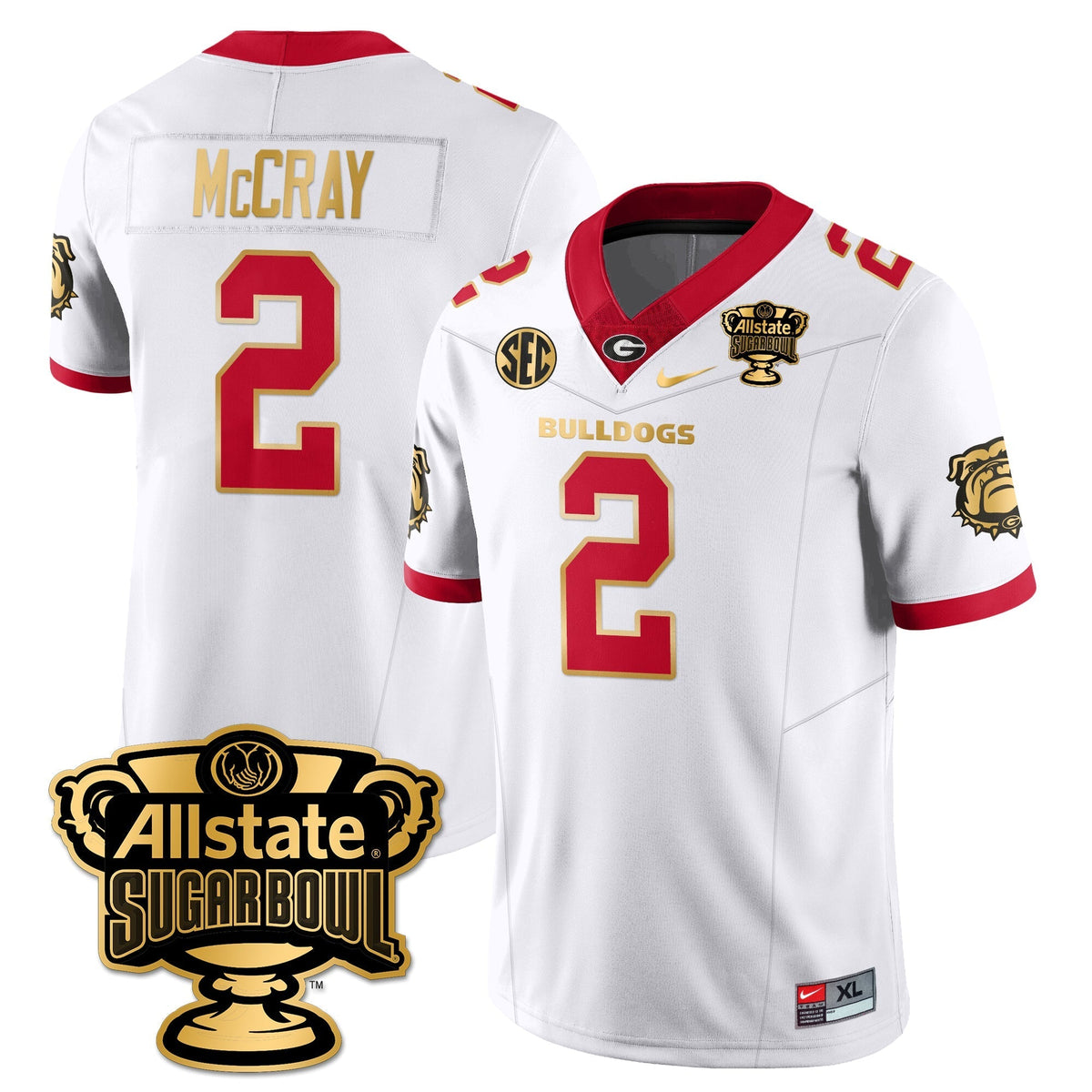 Georgia Bulldogs Vapor Limited Football Jersey - Sugar Bowl