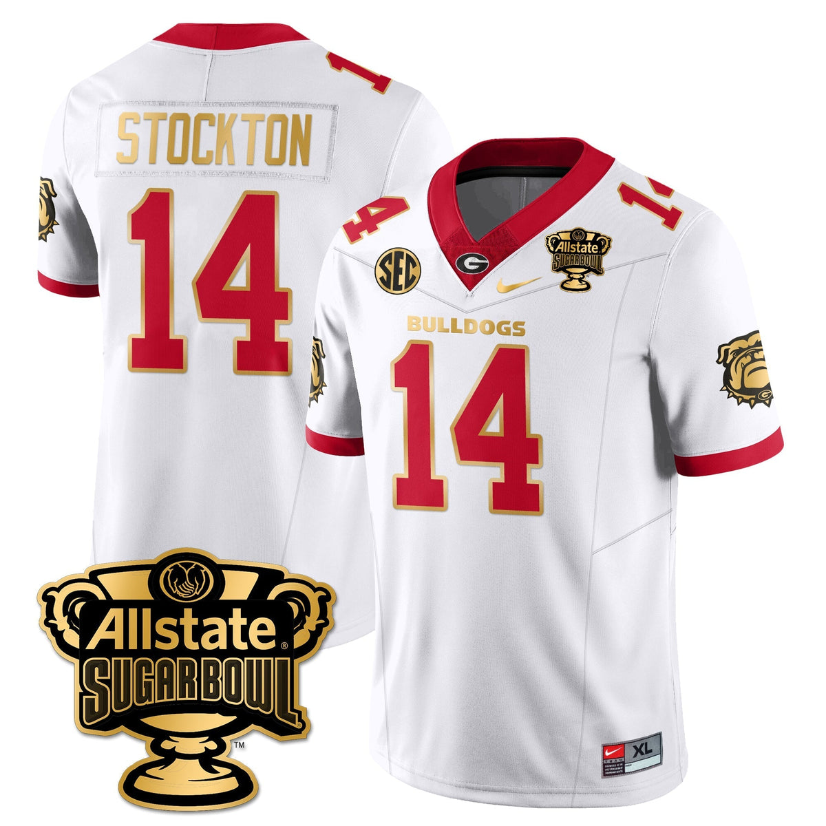 Georgia Bulldogs Vapor Limited Football Jersey - Sugar Bowl