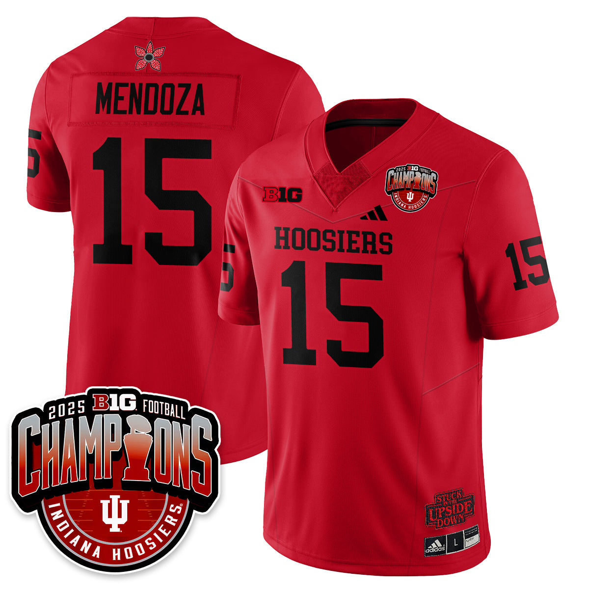 Indiana Hoosiers Stranger Things Vapor Limited Football Jersey - Big 10 Champions-Cuztomshoes