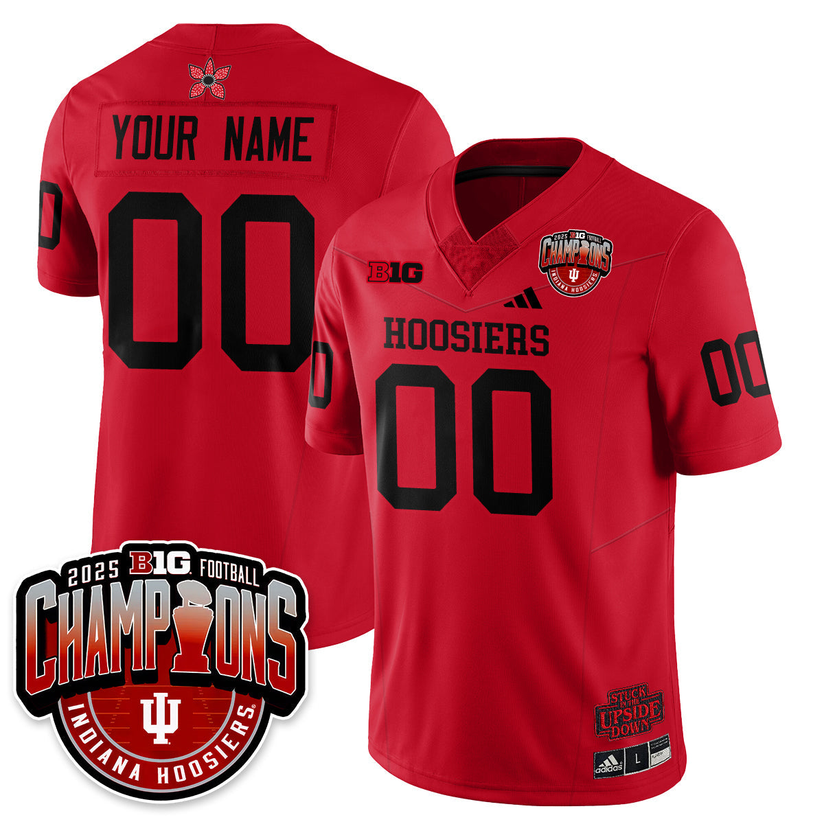 Indiana Hoosiers Stranger Things Vapor Limited Football Custom Jersey - Big 10 Champions-Cuztomshoes