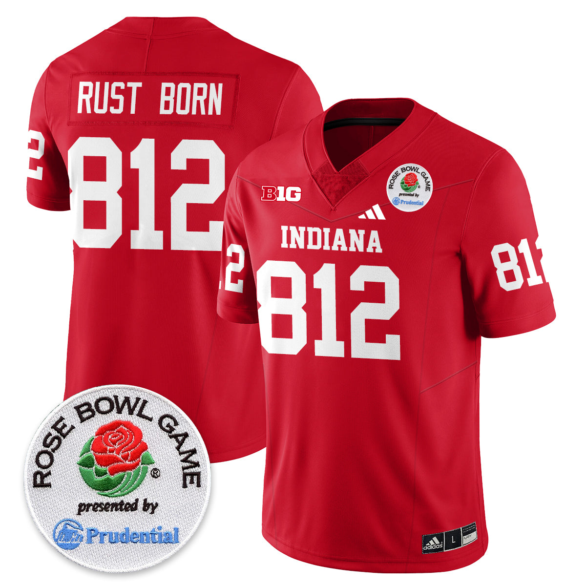 Indiana Hoosiers Vapor Limited Football Jersey - Rose Bowl-Cuztomshoes