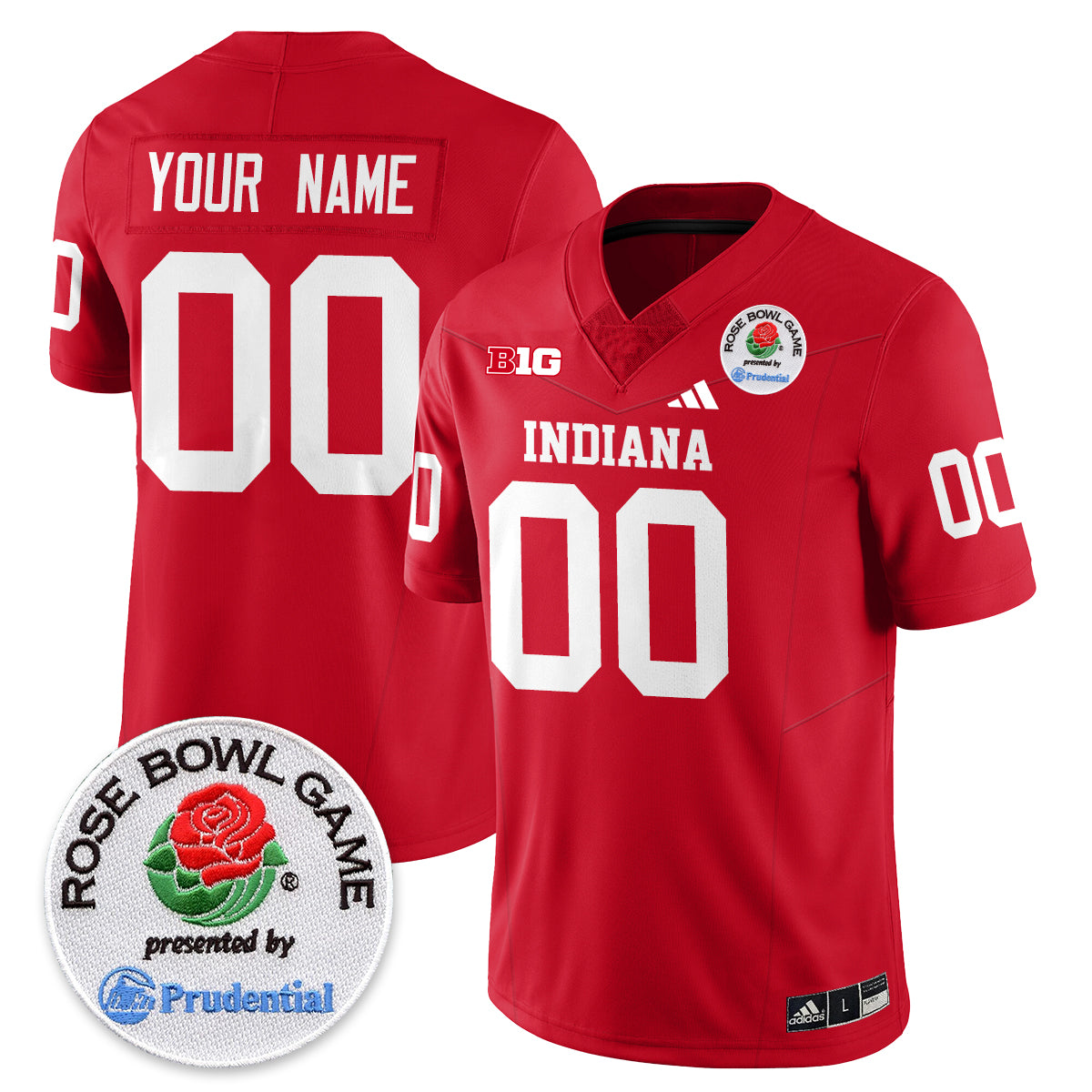 Indiana Hoosiers Vapor Limited Football Jersey - Rose Bowl-Cuztomshoes