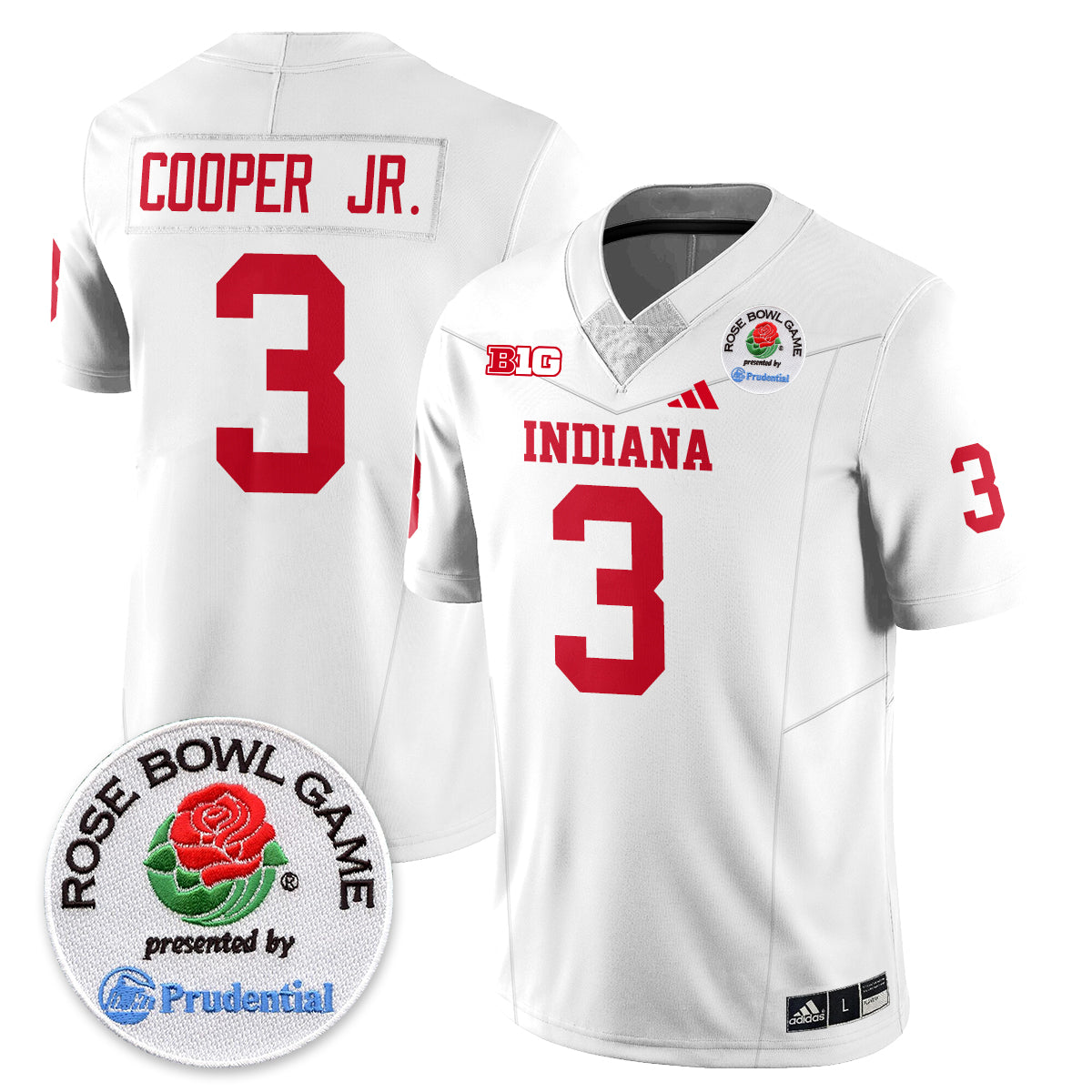 Indiana Hoosiers Vapor Limited Football Jersey - Rose Bowl-Cuztomshoes