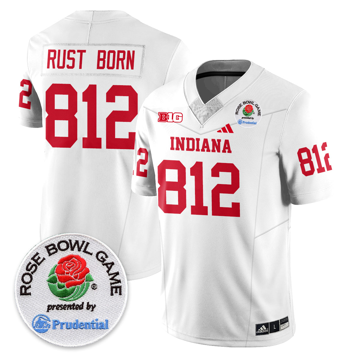 Indiana Hoosiers Vapor Limited Football Jersey - Rose Bowl-Cuztomshoes