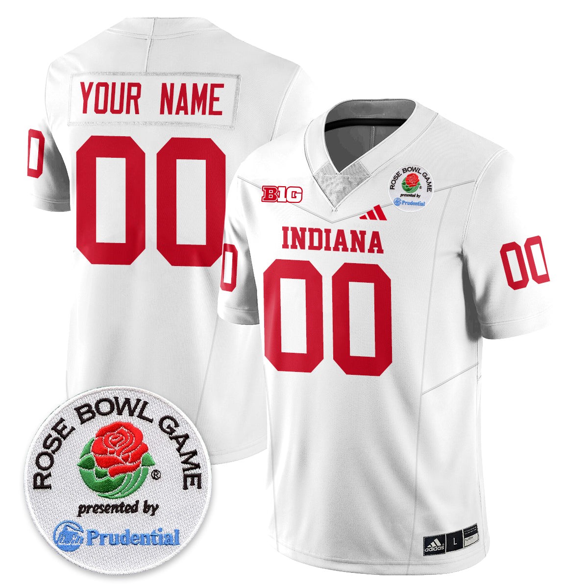 Indiana Hoosiers Vapor Limited Football Jersey - Rose Bowl-Cuztomshoes