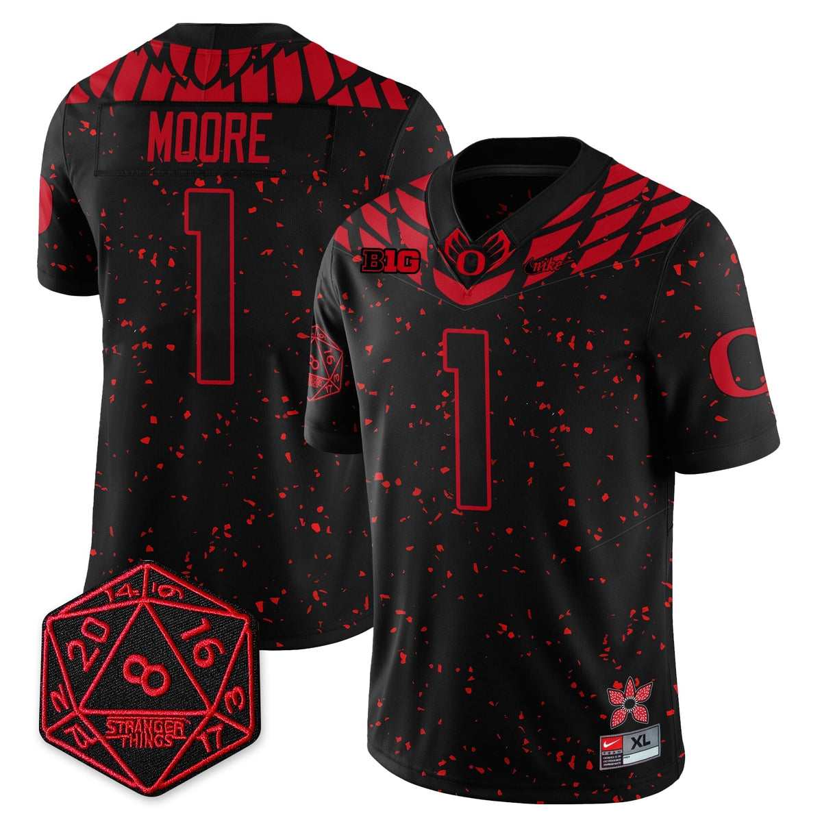 Oregon Ducks "Shoe Duck" Stranger Things Vapor Limited Jersey
