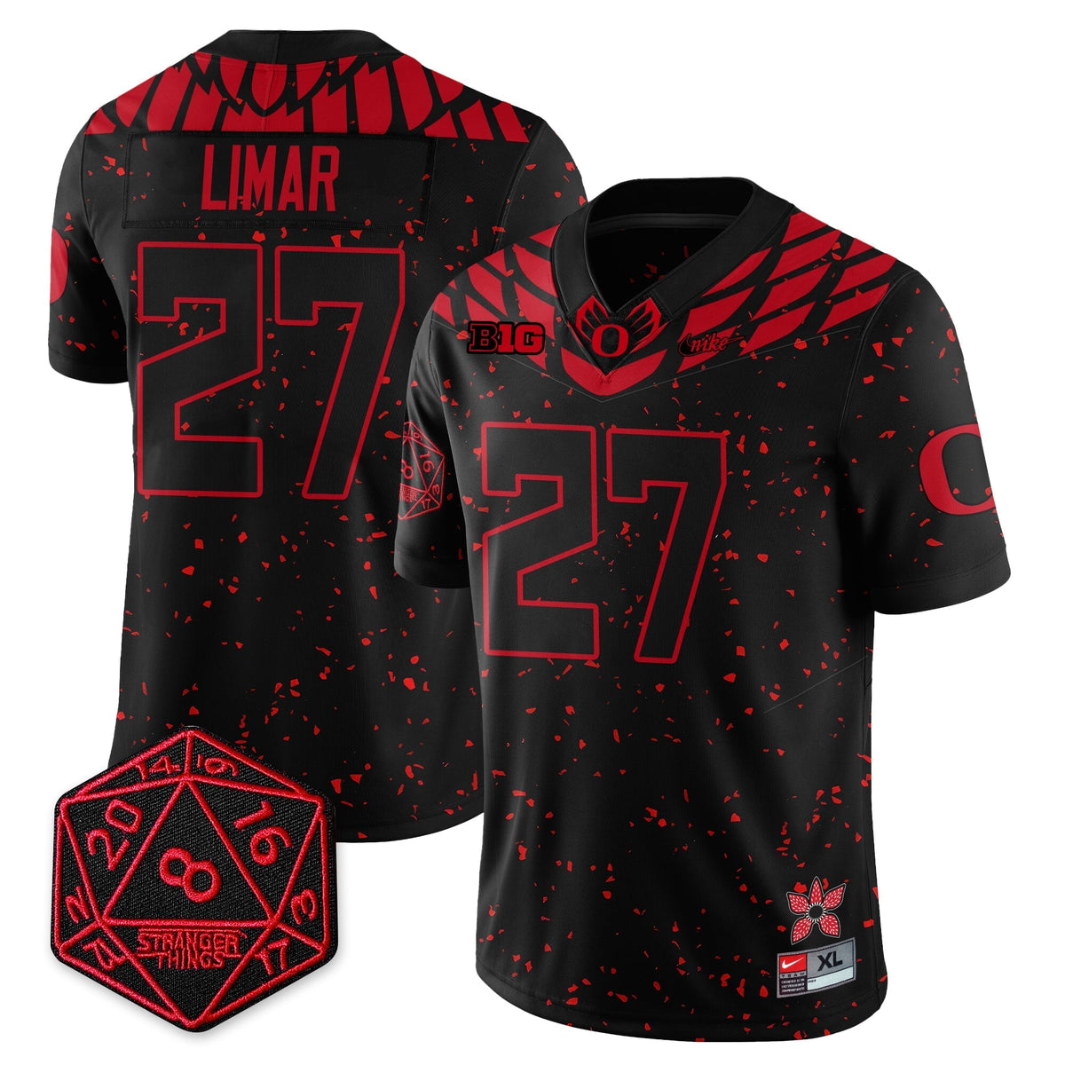Oregon Ducks "Shoe Duck" Stranger Things Vapor Limited Jersey