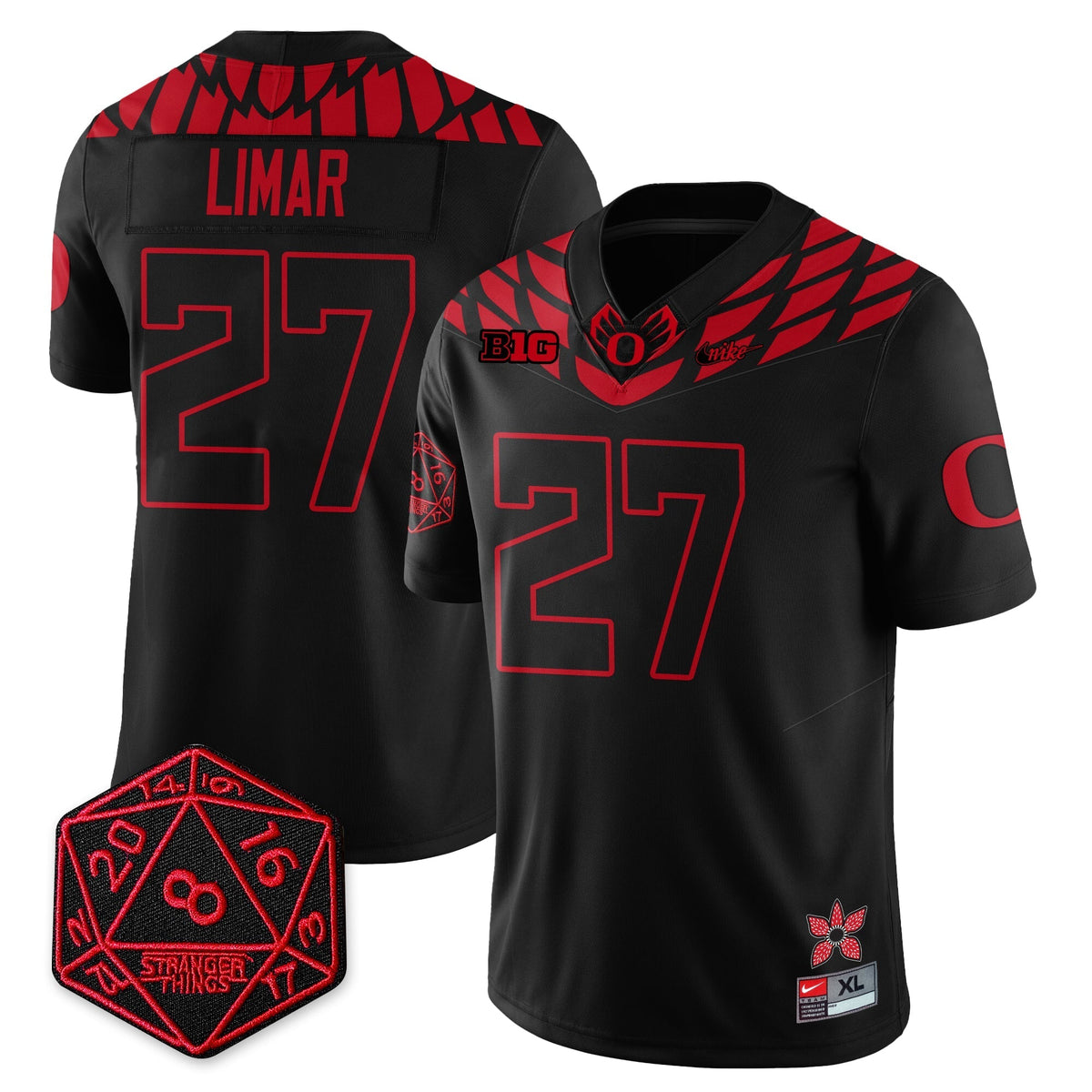 Oregon Ducks "Shoe Duck" Stranger Things Vapor Limited Jersey