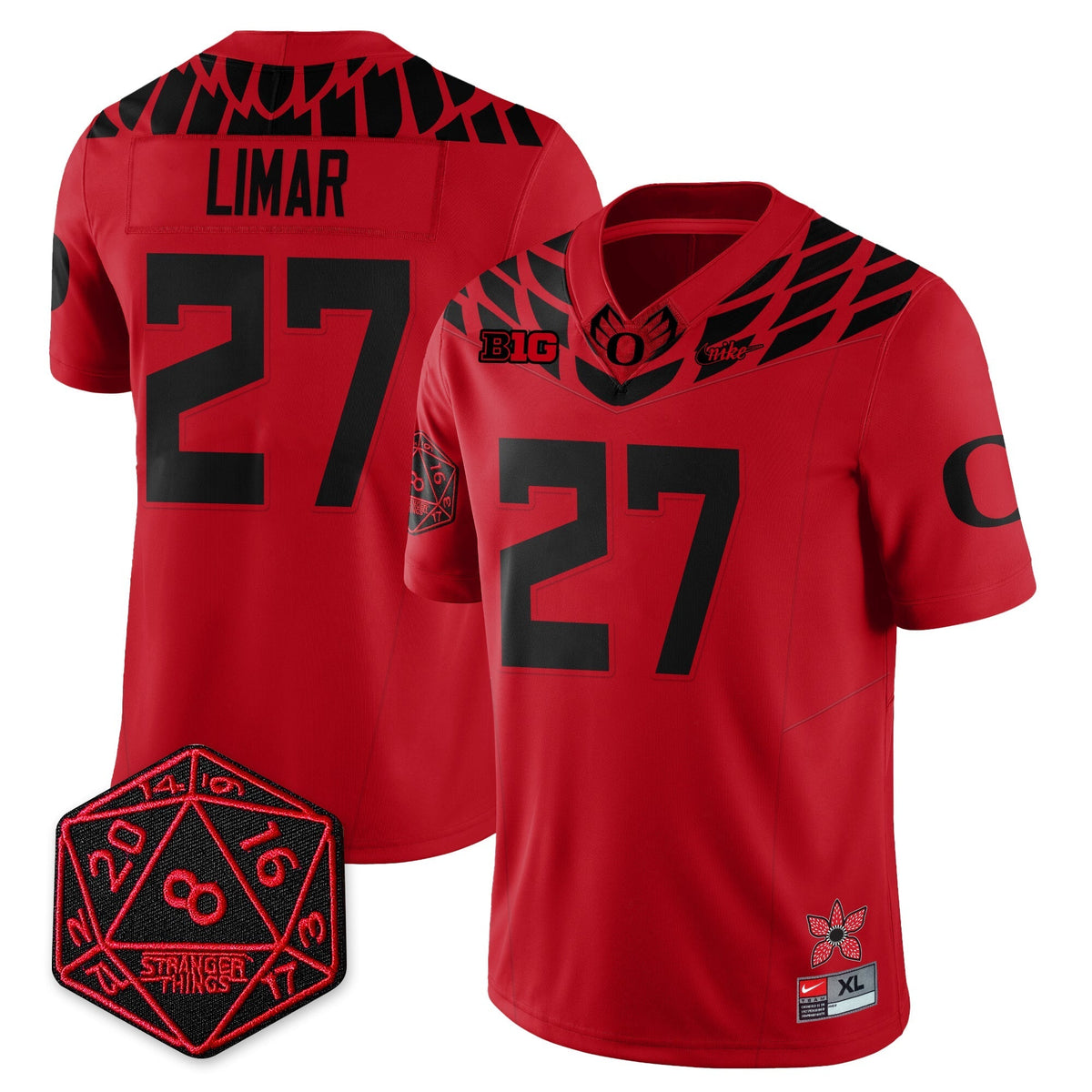 Oregon Ducks "Shoe Duck" Stranger Things Vapor Limited Jersey