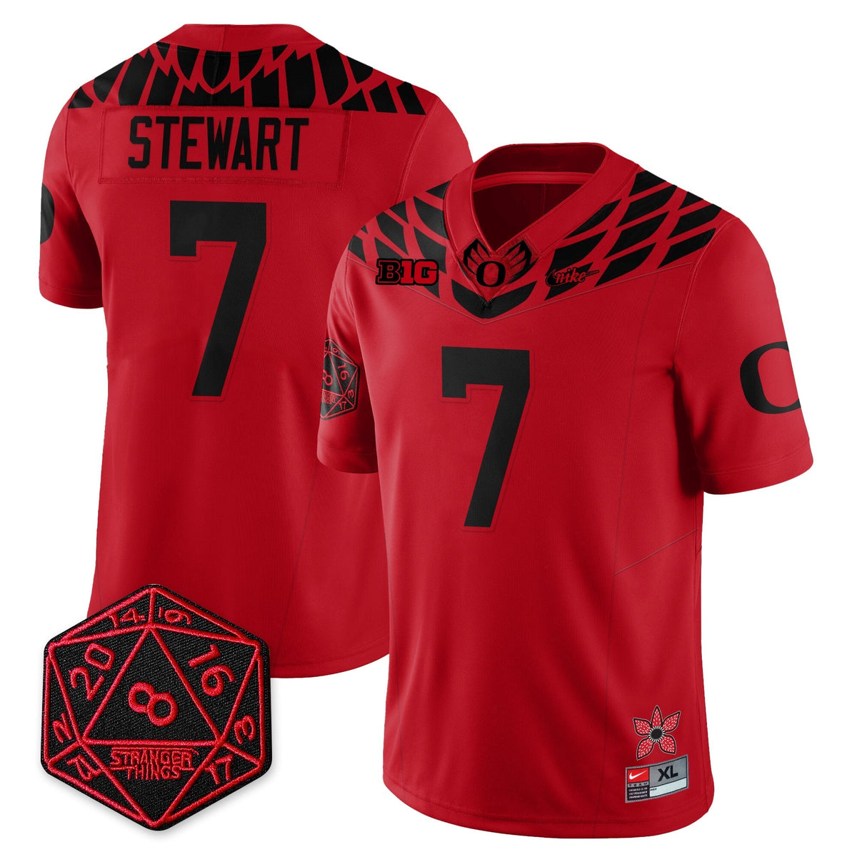 Oregon Ducks "Shoe Duck" Stranger Things Vapor Limited Jersey