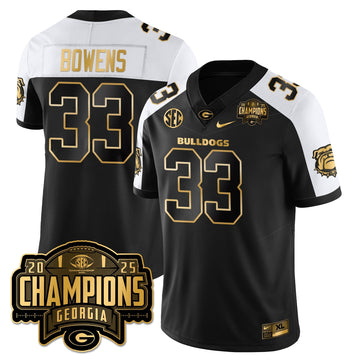 Georgia Bulldogs Vapor Limited Gold Jersey - SEC Football Champions