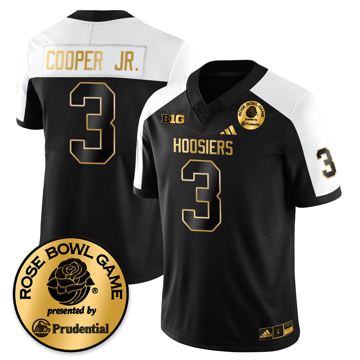 Indiana Hoosiers Vapor Limited Football Gold Jersey - Rose Bowl-Cuztomshoes