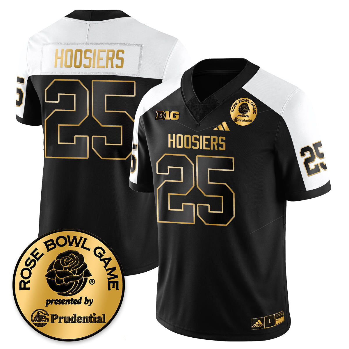 Indiana Hoosiers Vapor Limited Football Gold Jersey - Rose Bowl-Cuztomshoes