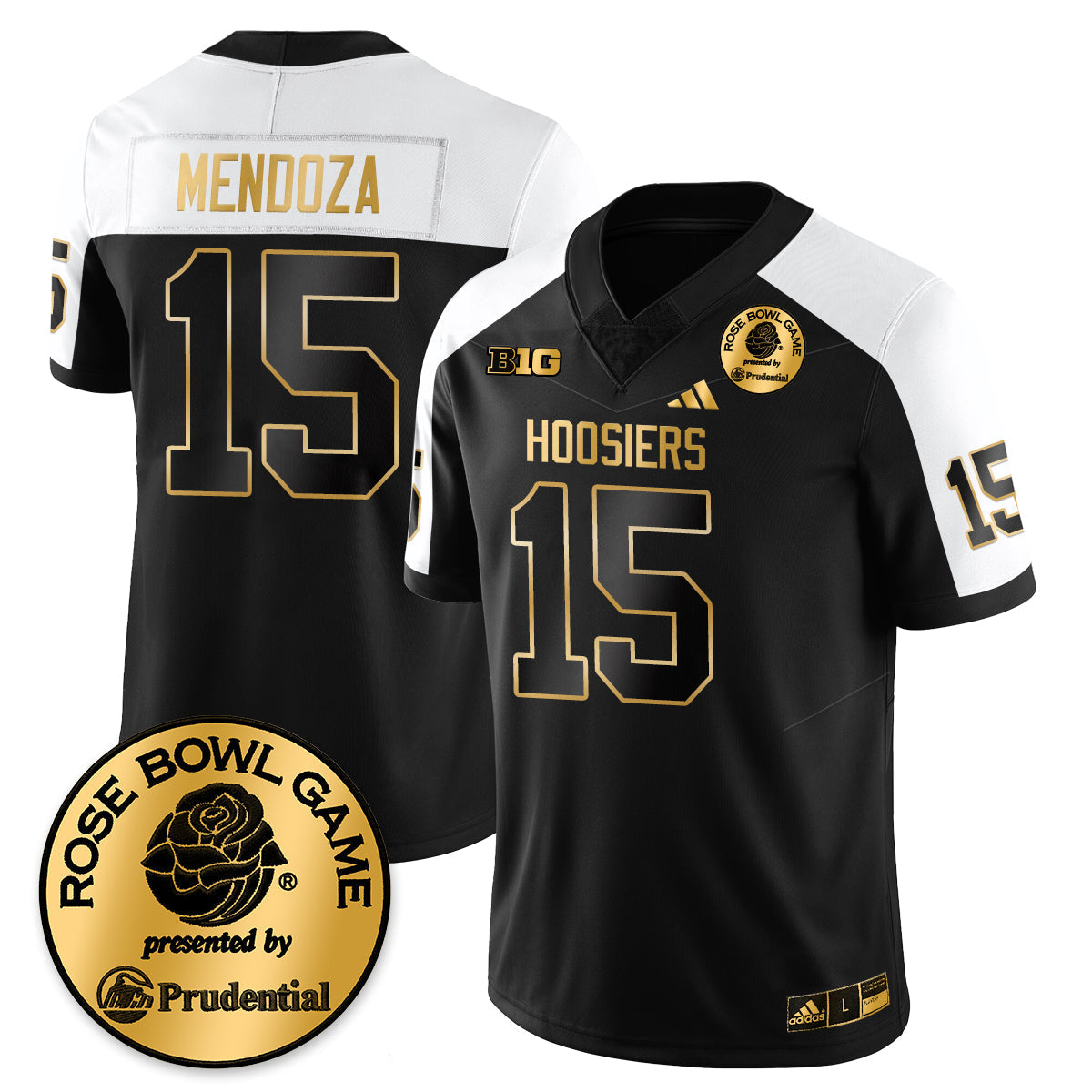 Indiana Hoosiers Vapor Limited Football Gold Jersey - Rose Bowl-Cuztomshoes