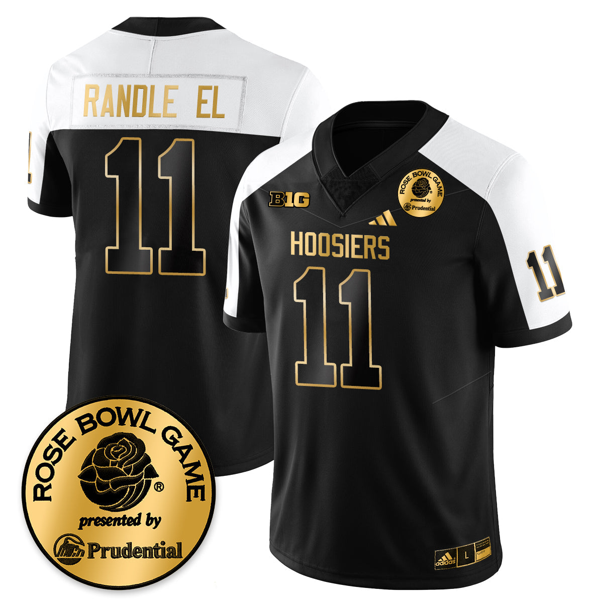 Indiana Hoosiers Vapor Limited Football Gold Jersey - Rose Bowl-Cuztomshoes
