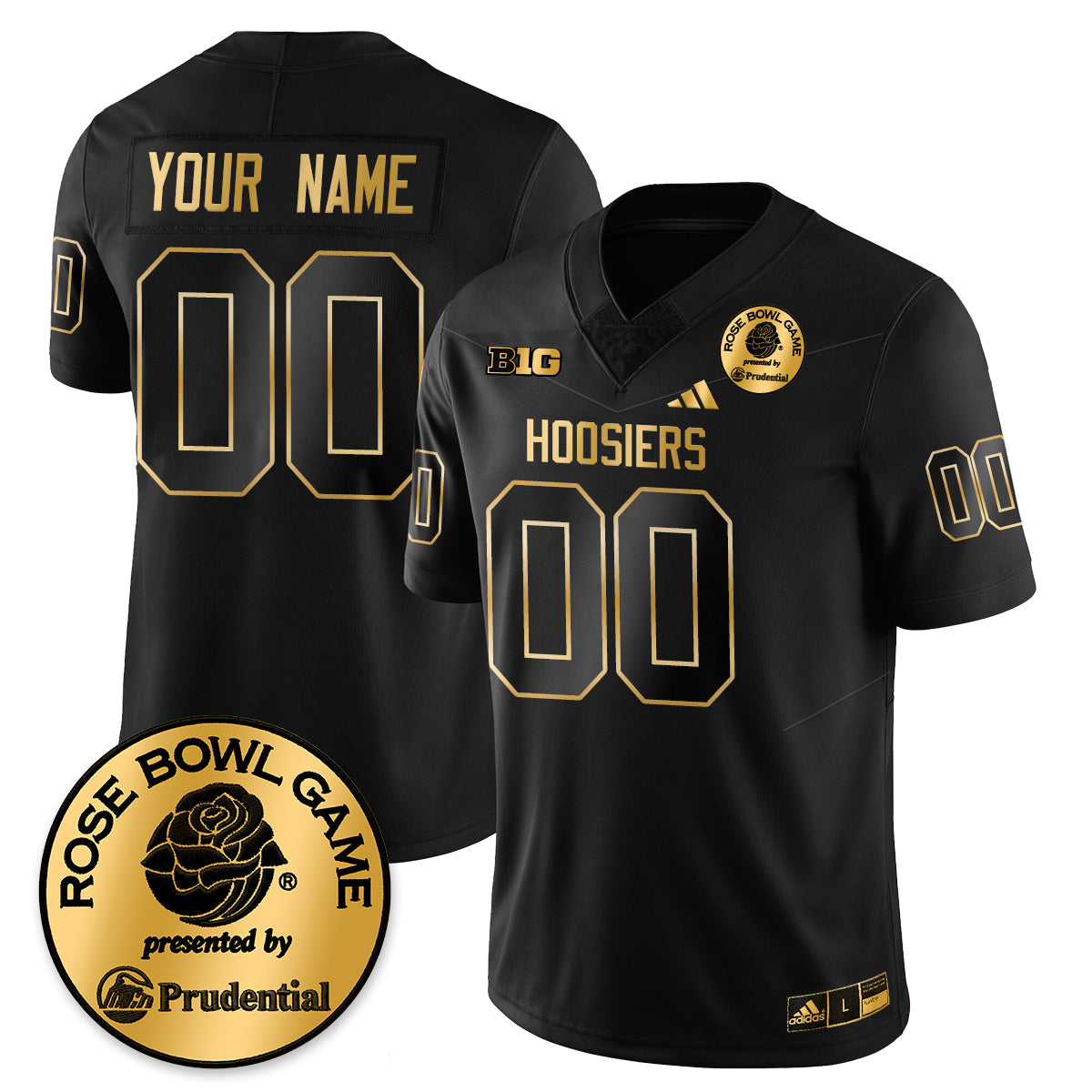Indiana Hoosiers Vapor Limited Football Gold Jersey - Rose Bowl-Cuztomshoes