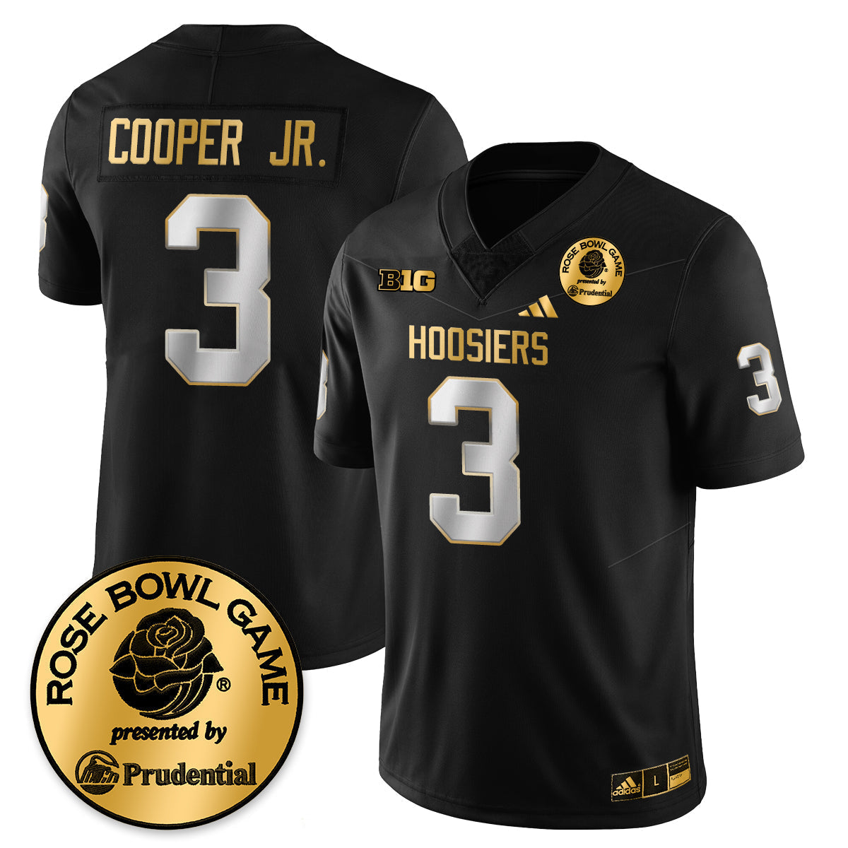 Indiana Hoosiers Vapor Limited Football Gold Jersey - Rose Bowl-Cuztomshoes